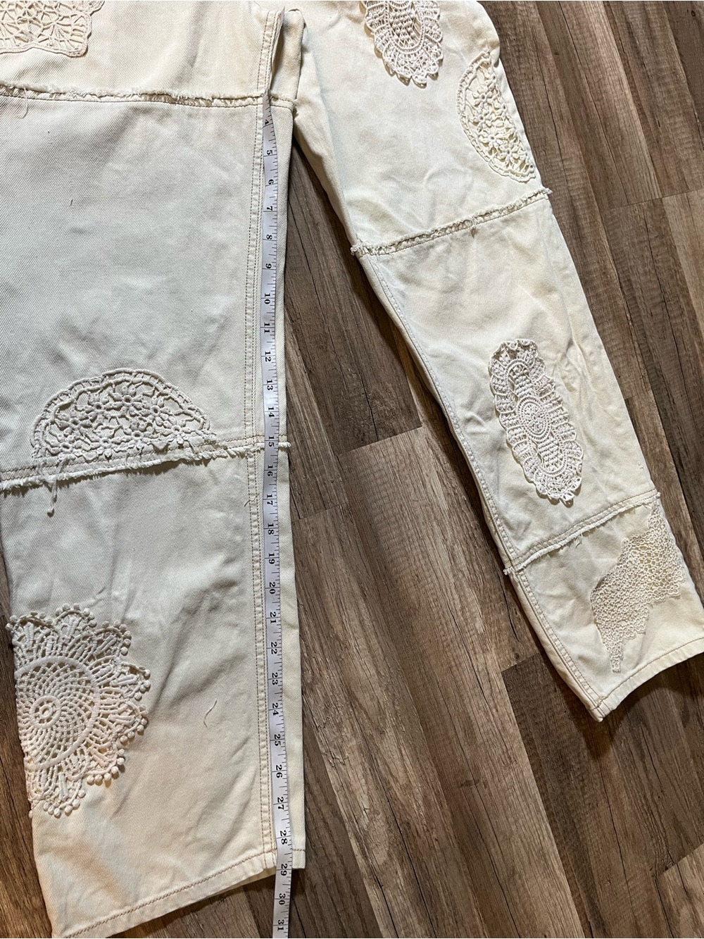 Urban Outfitters UO Ezra Crochet Patchwork Overall Size S-p - Picture 15 of 17
